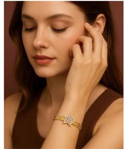 Gold bracelet butterfly