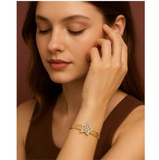 Gold bracelet butterfly