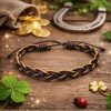 dark brown golden bracelet for luck