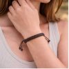 Brown leather bracelet