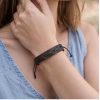 Brown leather bracelet