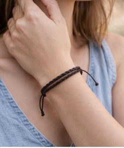 Leather bracelet for luck