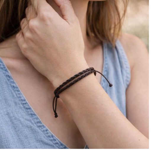 Leather bracelet for luck
