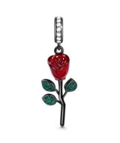 Pendant red rose