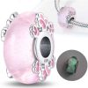 Ring - pendant: Pink Butterfly