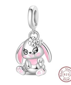 Pendant Bunny in pink