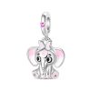 Pendant Elephant in pink