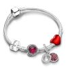 Pandora style red bracelet