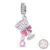 Pendant Pink Celebration Glass Charm