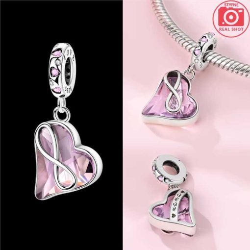 Pendant Infinite Love Pink Heart