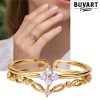 Gold ring: Opal Blossom Crown
