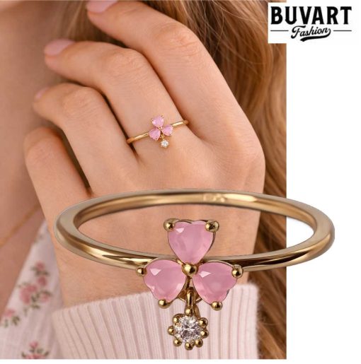 Gold ring Blush Heart
