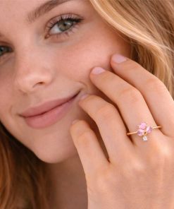 Gold ring Blush Heart