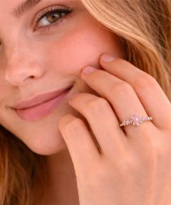 Gold ring Rosy Bloom