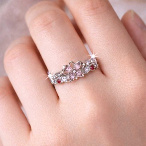 Silver ring Blossom Crown