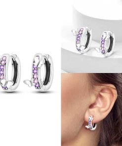 With pink stones and butterfly