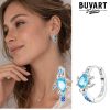 Earring Blue Turtle Hoop
