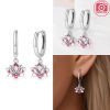 Earring Pink Lotus Flower