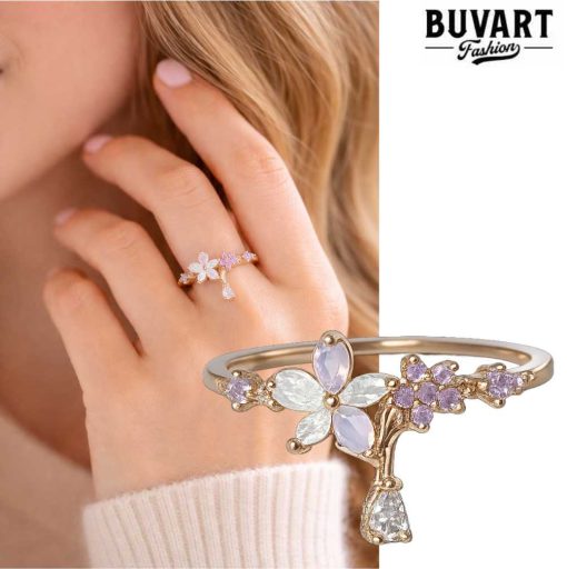 Gold ring Blossom Whisper