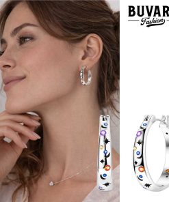 Earring Celestial Star & Moon