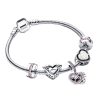 Mom Heart Charm Bracelet
