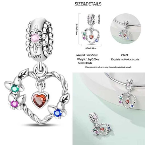 Pendant Blooming Love Circle