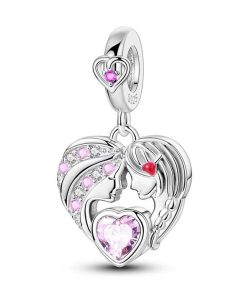 Pendant Mother & Daughter Heart Connection