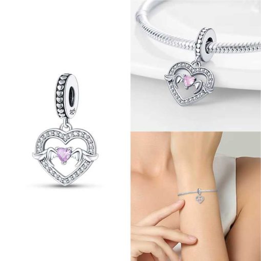 Pendant Angel Wings Love Heart