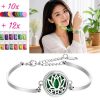 Emerald Lotus Serenity Aromatherapy Bracelet