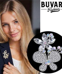 Silver Butterfly Brooch