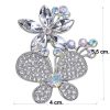 Silver Butterfly Brooch