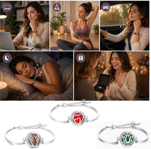Eternal Hearts Aromatherapy Bracelet