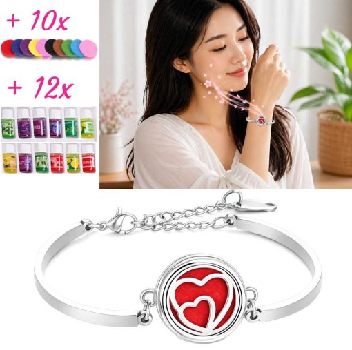 Eternal Hearts Aromatherapy Bracelet