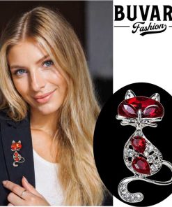 Red Cat Brooch