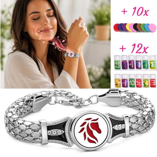 Crimson Spirit Aromatherapy Bracelet
