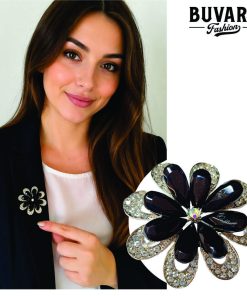 Midnight Bloom Brooch