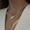 crystal glass necklace