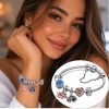 silver charm bracelet
