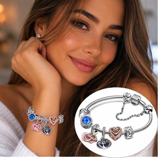 silver charm bracelet