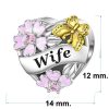 wife charm, S925 silver charm,