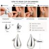 silver teardrop earrings