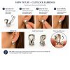 crystal butterfly earrings - butterfly clip earrings