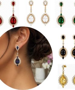 crystal drop earrings