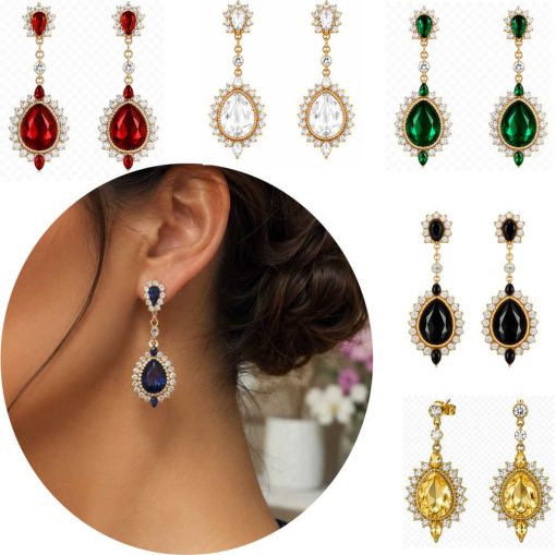 crystal drop earrings