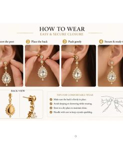 crystal drop earrings