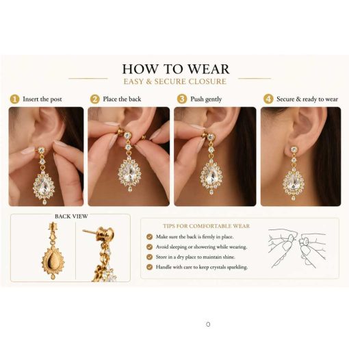crystal drop earrings