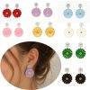 crystal daisy earrings