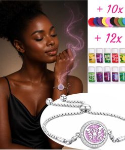Silver Butterfly Aroma Bracelet