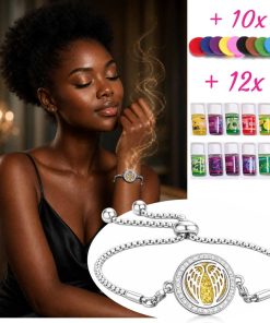 Silver Angel Aroma Bracelet