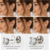 zirconia stud earrings